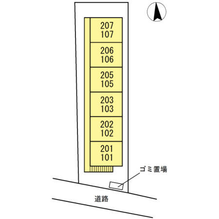フローレンス平和台の区画図