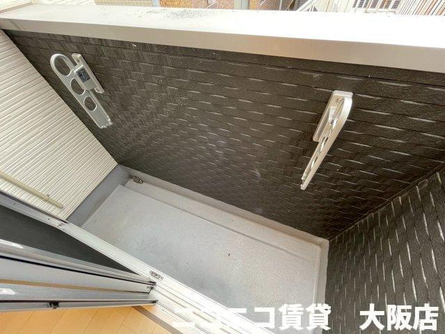 大阪市西淀川区大野３丁目のアパートのバルコニー|CG画像です。家具家電付きではありません