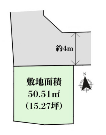 練馬区田柄4丁目　満足コンパクト邸宅　限定1棟の区画図