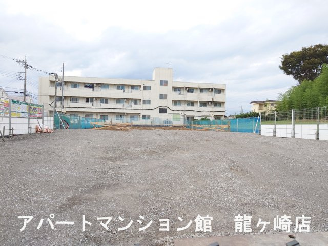 仮)阿見町岡崎新築アパートの外観|建築中