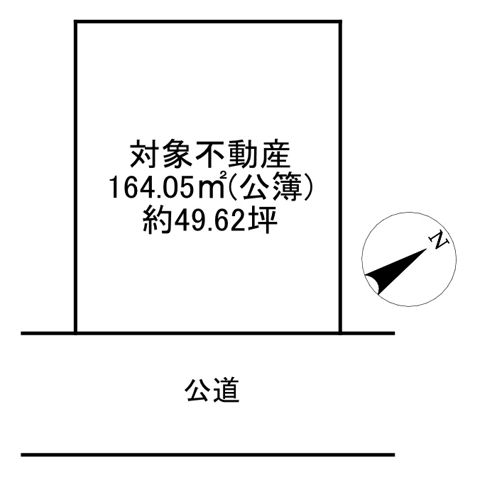 －三丁目不動産-　本庄市けや木1丁目　売土地の区画図