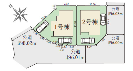 明石市大久保町15期山手台　2号棟未入居の区画図|2号棟