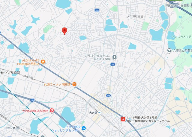 明石市大久保町15期山手台　2号棟未入居の地図