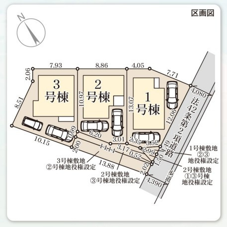 LG豊見城市我那覇1号棟＼☆ご成約時キャッシュバック☆／の区画図