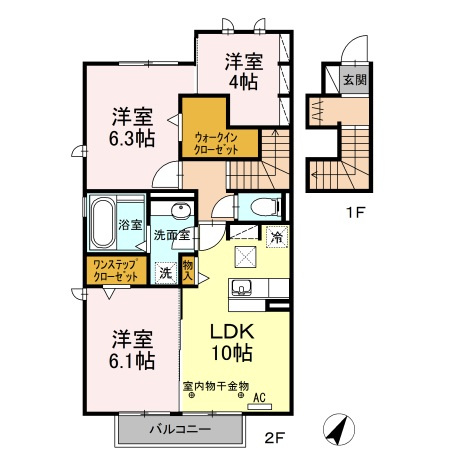 Muse Fuso B棟の間取り