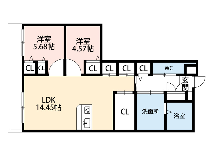 リバーサイド東洋　　刈谷市の賃貸ならクラスホーム刈谷店の間取り