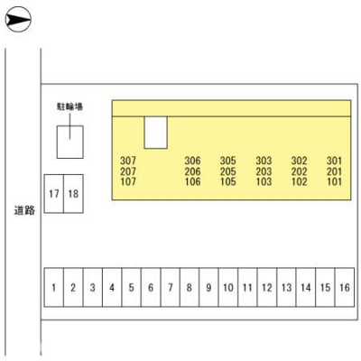 【区画図】 | エスト･クレールⅡ