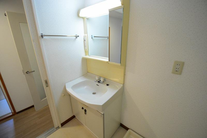 洗面所内に洗濯機置場あり♪