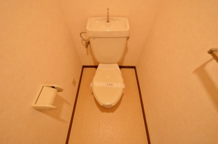 掃除のしやすいシンプルなトイレです！