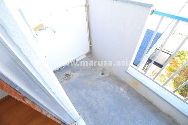 赤木コーポのバルコニー