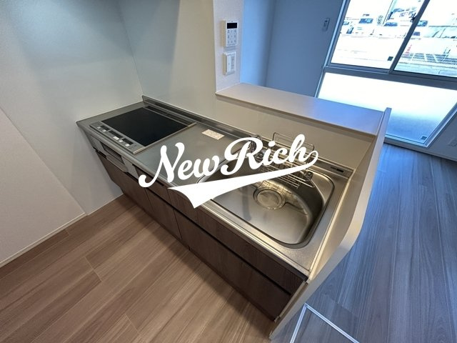 伊勢崎市宮子町のアパートのキッチン