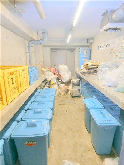 レジデンス新蒲田スクエアのその他共用部分|曜日時間関係なくゴミ捨て可能な敷地内ゴミ捨て場！