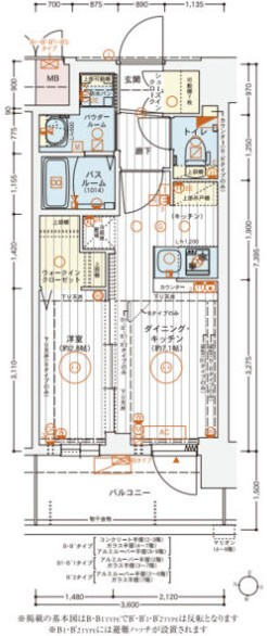 エステムコート新大阪X VIパルスの間取り