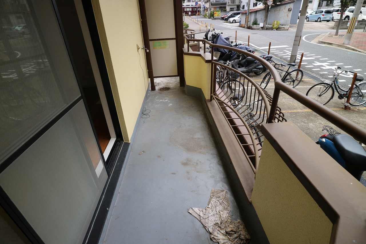 三景マンションのバルコニー