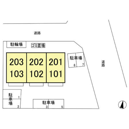 エクレールＵの区画図