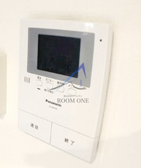 メゾンミヤジマのセキュリティ|モニター付きインターホンです。