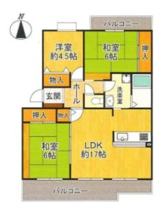 津々山台第二住宅の間取り