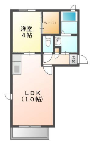 シャーメゾン学南町の間取り