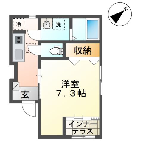 Ｐｅｔｉｔ　Ｃｈｏｕ(プティ シュウ)の間取り