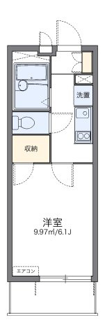 レオパレスリョーヒーナの間取り