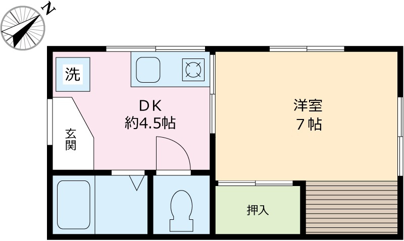 橋本コーポの間取り