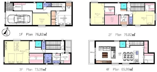 3/12 価格変更の参考プラン|LDK２９帖以上の5LDK＋Sの大型参考プラン有　延床面積;292.74㎡　建物参考価格;16000万円