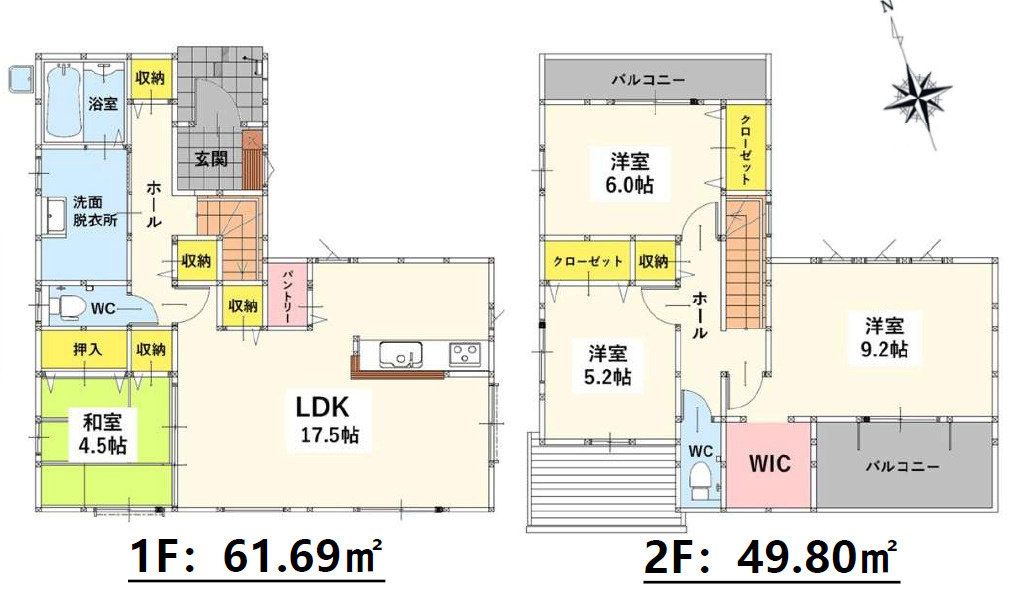 Bloom₋ブルーム　小倉南区津田新町1丁目4期　の間取り