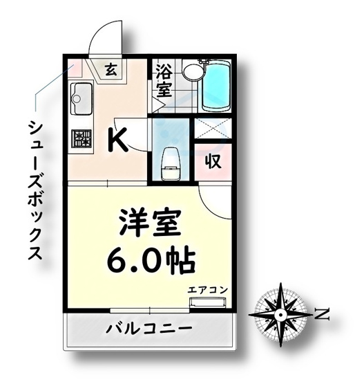 【間取り】 | ハイム桜台【名古屋市賃貸・都市ガス】