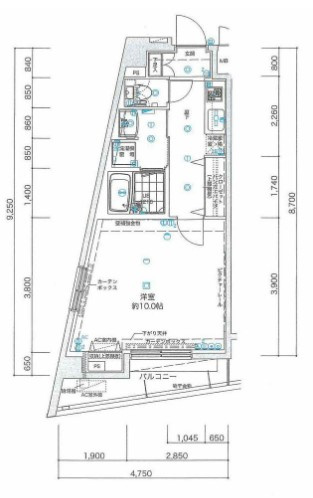 【間取り】 | Verona小竹向原 | 南西向きの角部屋なので、陽当たり・通風良好です！最上階につき、上階の生活音も気になりません。