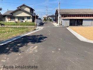 オール電化デザイナーズハウス高松市六条町④の前面道路含む現地写真|前面道路含む現地写真です