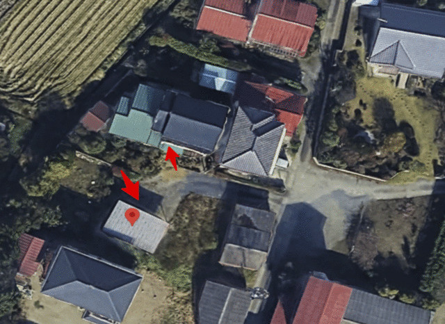 宇都宮市鐺山町　3LDK　中古住宅の庭