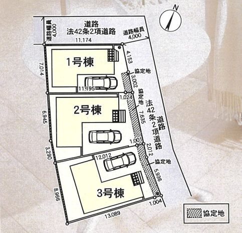 緑区谷ケ原1丁目新築戸建て　第3-3号棟の区画図|区画図「緑区谷ケ原1丁目新築戸建て」