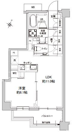 【間取り】 | アトラスシティ千歳烏山グランスイート杜ノ棟