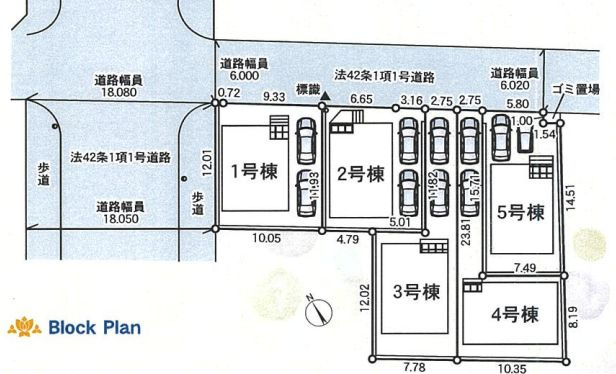 中央区星が丘４丁目新築戸建て　第17-5号棟の区画図|区画図「中央区星が丘4丁目新築戸建て」
