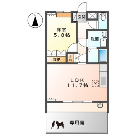 プロニティＦｕｊｉｍｉの間取り