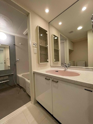 【洗面所】 | クロスレジデンス白金高輪 | 洗面所　※2022年4月撮影