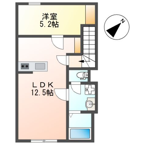 新築アパート500577の間取り