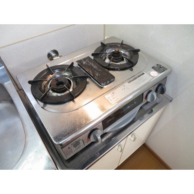 【キッチン】 | ウィンズ上永谷Ｃ棟 | ガスコンロ2口・グリル付