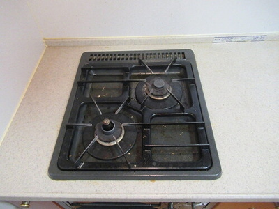 【設備】 | ルミエール池袋要町 | ２口ガスコンロ　※前回募集時2019年2月撮影の写真