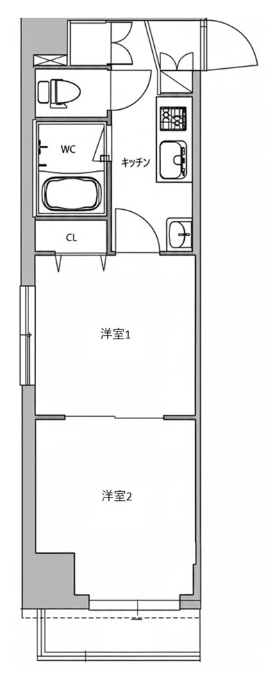 スパッジオ上野東の間取り