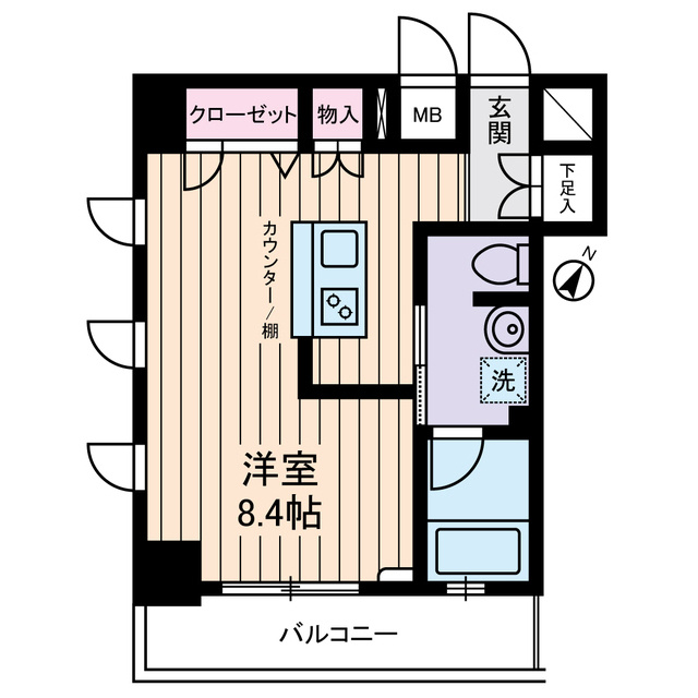 クオーレ西新宿の間取り