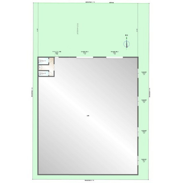 岐阜市柳津町北塚３丁目の倉庫の間取り
