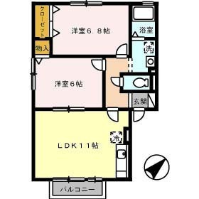【間取り】 | エクレール　Ｂ棟