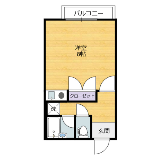 【間取り】 | ベルコーポ１