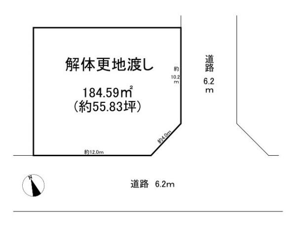 磯城郡三宅町大字屏風の売地の土地図