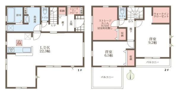リーブルガーデン大森西町 ／新築一戸建の間取り