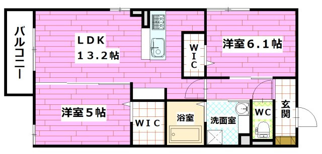 フィオーレ府中本町の間取り