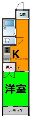 仲介手数料0円！イトウマンション植田の間取り
