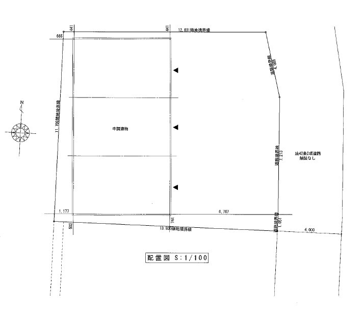 仮称　鹿渡ストレージの区画図