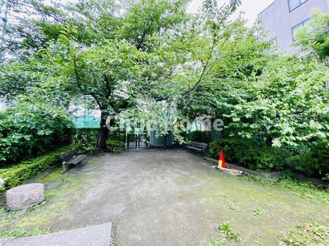 エクセル大島の中庭|敷地内には緑が多く住環境良好です